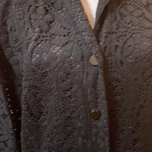 Vintage edith martin lace house coat (not sure what king of coat it is) - Picture 2 of 6